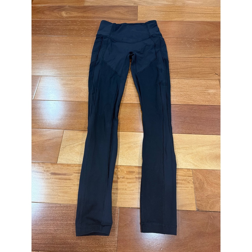 Lululemon All the Right Places Leggings Womens Black High Rise Pockets 4
